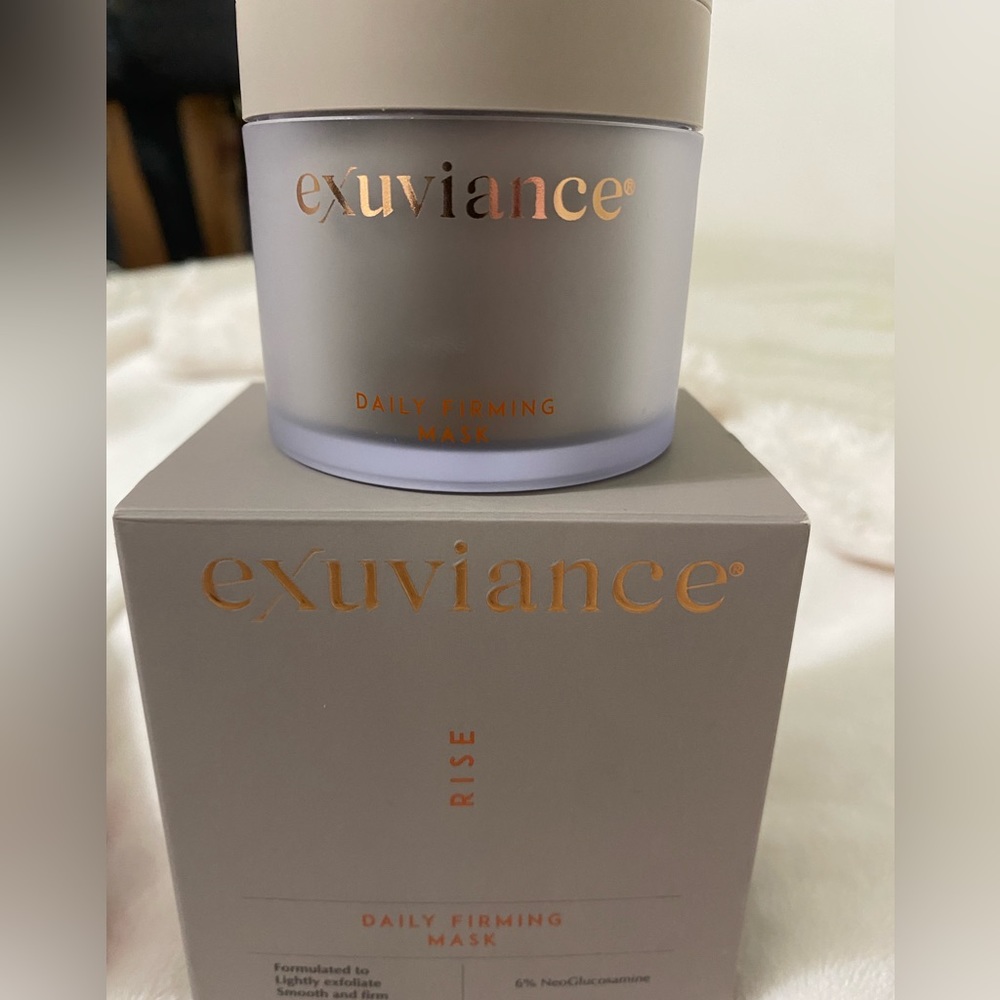 Exuviance daily firming leave on mask